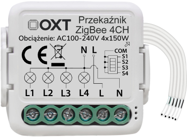 OXT OXT Mini relės modulis 4 ZigBee TUYA grandinės