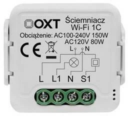 Tuya – vieno kanalo mini WiFi apšvietimo valdiklis – Android/iOS programa – OXT SWT24
