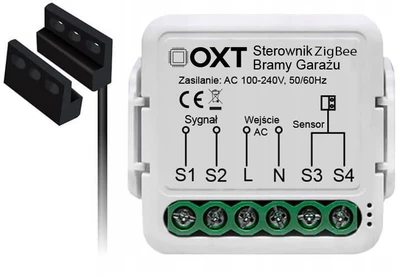 Tuya – vartų valdiklis su magnetiniu jutikliu – ZigBee – Android/iOS aplikacija – OXT T250G