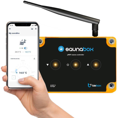 BleBox saunaBox Pro - WiFi pirties valdiklis - Android / iOS programa