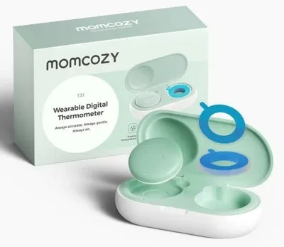 MOMCOZY IŠMANUSIS KŪDIKIŲ TERMOMETRAS – MEDICININIS TIKSLUMAS IR NUOLATINĖ TEMPERATŪROS KONTROLĖ PROGRAMĖLĖJE