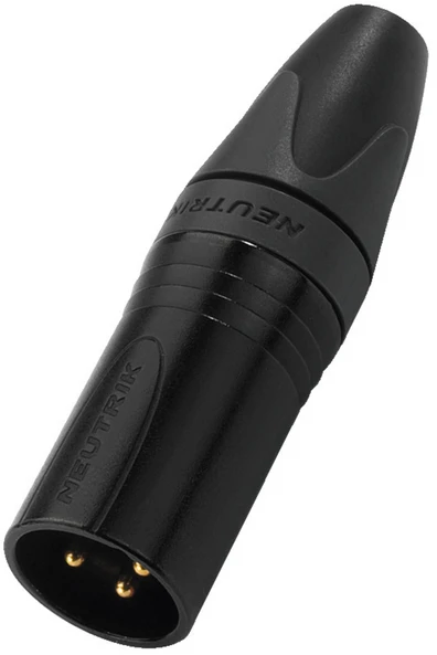 Monacor Jungtis XLR/m Neutrik NC3MXX-B