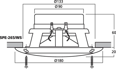 Kompiuterio kolonėlės Monacor SPE-265/WS