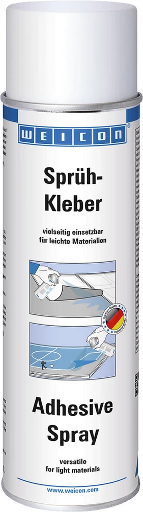 WEICON Adhesive Purškiklis | 500 ml | Skaidrus | Universalūs klijai klijuoja lengvas medžiagas