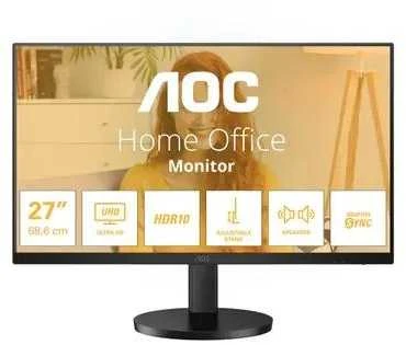 Monitorius AOC U27B3AF 27 colių UHD 3840x2160 60Hz HDR10 HDMI 2.0 DisplayPort 1.4 juodas