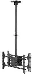 Laikiklis Equip įrengti 32"–65" ant lubų tvirtinamą dviejų ekranų televizoriaus laikiklį – viešas ekranas – 80 kg – 81,3 cm (32 colių) – 165,1 cm (65 colių) – 100 x 100 mm – 600 x 400 mm