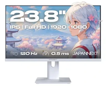 Carruzzo JAPANNEXT JN-I238FHD120F-HSP-W kompiuterio monitorius 60,5 cm (23.8″) 1920 x 1080 pikseliai „Full HD“ LCD Balta