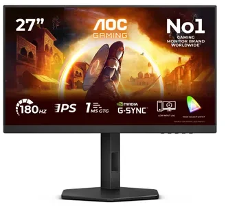 Žaidimų monitorius AOC 27G4X, 27" / Gaming / IPS  /FHD (1920 x 1080) / 180 Hz /1 ms/ 2024 m. modelis