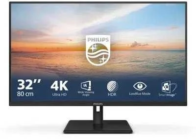 Monitorius Mmd monitoriai Ekranai PHILIPS 32E1N1800LA 31.5 colių Adaptive Sync 3840x2160 HDMI DP Juodas