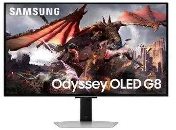 Monitorius Samsung | LS32DG802SUXDU | 32 " | OLED | 4K | 16:9 | 240 Hz | 0.03 ms | 3840 x 2160 pikselių | 200 cd/m² | HDMI jungtys quantity 2 | Sidabrinis