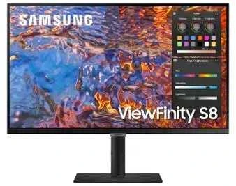 Monitorius Samsung S80PB LED ekranas 68,6 cm (27 colių) 3840 x 2160 pikselių 4K Ultra HD Juodas