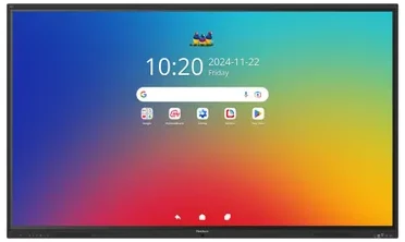 Monitorius VIEWSONIC 41 series touchscreen 86inch UHD Android 16 EDLA IR 450 nits 2x20W + sub 15W + 8 array mic 3x USB-C 8/128GB 8-core CPU