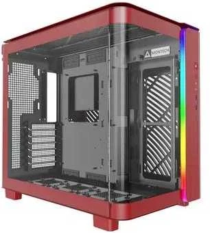 Montech KING 95 Midi-Tower, Tempered Glass, ARGB – raudonos spalvos