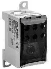 Morek MAB1201S10 Paskirstymo blokas OJL200A juodas įėjimas: 1xAl/Cu 10-70mm2 išėjimas: 6xCu 2.5- 16mm2 MAB1201S10