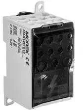 Morek MAB1281S10 Paskirstymo blokas OJL280A juodas įėjimas: 1xAl/Cu 35-120 išėjimas: 2x6-35mm2/5x2,5-16mm2/ 4x2,5-10mm2 1000V MAB1281S10