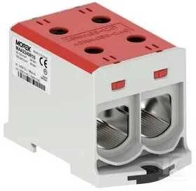 MOREK Złączka OTL240-2 spalva raudona 2xAl/Cu 35-240mm2 1000V AC / 1500V DC Zacisk universalus MAA2240R10