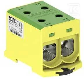 MOREK OTL240-2 jungtis, geltona-žalia spalva 2xAl/Cu 35-240mm2 1000V Universalus gnybtas MAA2240BY10