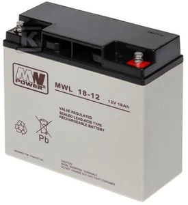Mpl Power Elektro baterija MW Power AGM MWL 18-1212V/18Ah 181*77*167 (M5)