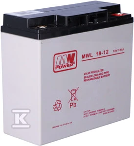 Mpl Power Elektro baterija MW Power AGM MWL 18-1212V/18Ah 181*77*167 (M5)