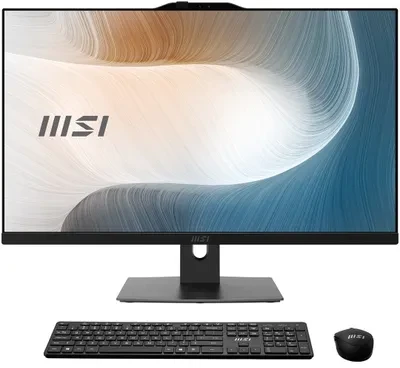 Stacionarus kompiuteris MSI Modern AM272P 1M-1293XEU All-in-One PC/workstation Intel Core 5 120U 68.6 cm (27") 1920 x 1080 pikselių 16 GB DDR5-SDRAM 512 GB SSD Wi-Fi 6E (802.11ax) Juodas