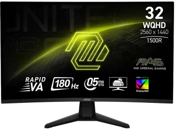 Monitorius - MSI MAG 32CQ6F 31,5" 2560x1440 Išlenktas Juodas