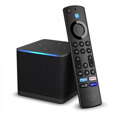 Vaizdo grotuvas „Amazon Fire TV Cube 2022“.