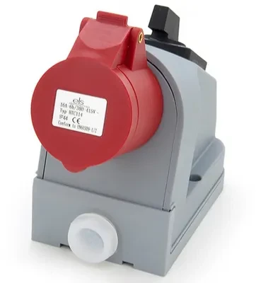 Schneider Electric Lizdas siłowe stałe kombi 16A/4P + wyłącznik 0-1, ELS Elektrotechnika, N010-01/4P