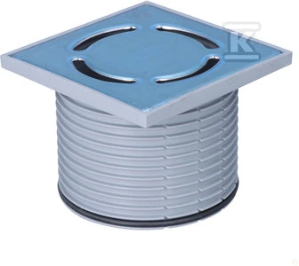 Uždedamas elementas d110mm. 123x123mm / grotelės 115x115mm (HL37N)