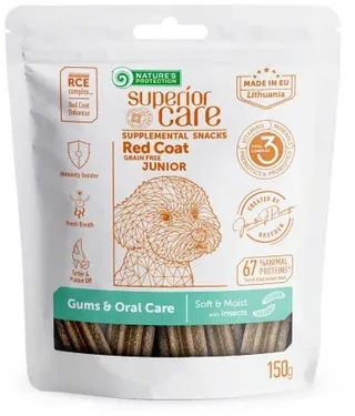 Gyvūnų maistas - NATURE'S PROTECTION Junior Gums & Oral Care Insects 150g