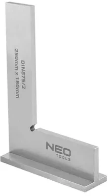 Neo Tools Kątownik Kvadratinis su pagrindu, DIN875/2, 250 x 160 mm