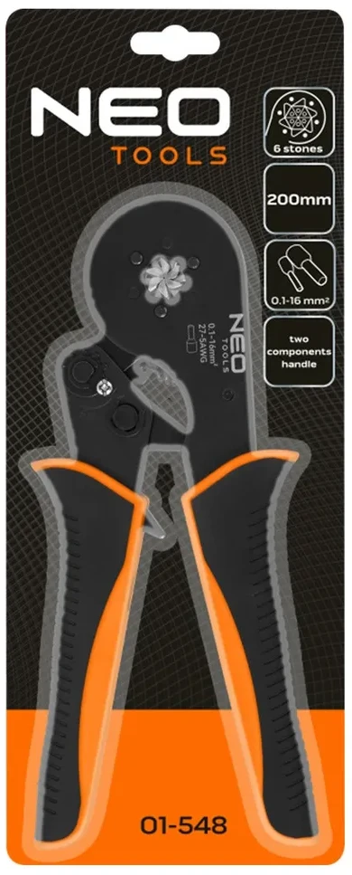 Neo Tools Replės NEO 01-548 Vielos įvorėms užveržti, 0.1-16 mm²