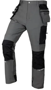 Neo Tools Darbo kelnės Mix&amp;Match su kišenėmis ir Cordura, pilkos-juodos, XL dydis