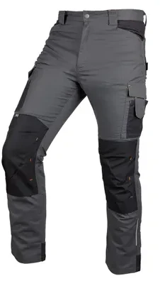 Neo Tools Kelnės „MixMatch“ darbo kelnės, drobė, su „Cordura“ sutvirtinimais, pilkos ir juodos, L dydis
