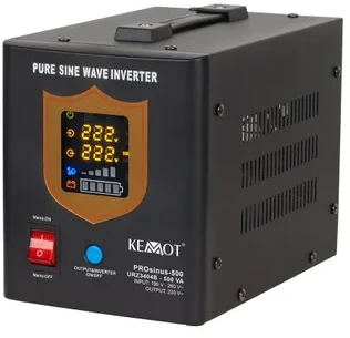 Nepertraukiamo maitinimo šaltinis 300W 12V/230VAC sinusas KEMOT - juodas