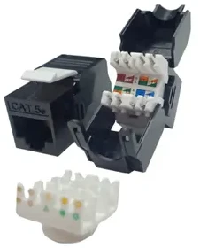 NETRACK 105-33 Netrack Keystone modulis Jack RJ45 kat. 5e UTP, be įrankių