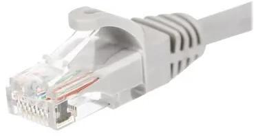 NETRACK BZPAT025U5E pataisomasis kabelis RJ45 beknis Cat 5e UTP 0.25m pilkas