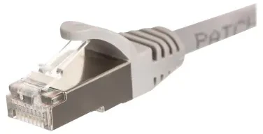 NETRACK BZPAT056F pataisomasis kabelis RJ45 beknis batas Cat 6 FTP 0 5m pilkas