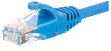NETRACK BZPAT16B Netrack patch kabelis RJ45, be kliūčių, Cat 6 UTP, 1m mėlynas