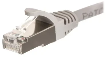 NETRACK BZPAT16F pataisomasis kabelis RJ45 beknis Cat 6 FTP 1m pilkas