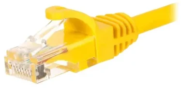 NETRACK BZPAT26Y Netrack patchcord RJ45, osłonka zalewana, kat. 6 UTP, 2m geltona