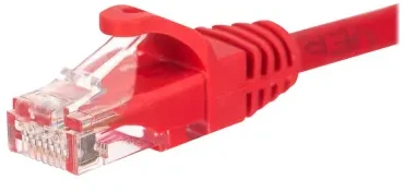 NETRACK BZPAT36R pataisomasis kabelis RJ45 be kliūčių Cat 6 UTP 3m raudonas