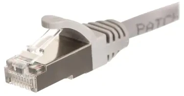 NETRACK BZPAT56F pataisomasis kabelis RJ45 beknis Cat 6 FTP 5m pilkas