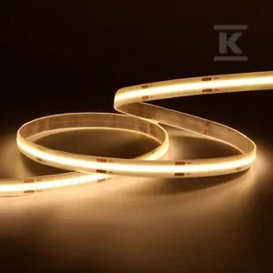 5W/m LED COB juosta NEXTEC, 320LED/m, 24V, 3000K, IP65, 5m ritė