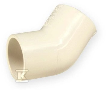Nibco Alkūnė 4706-005, PVC-C, 1/2″x45°, klijuojamas vidus