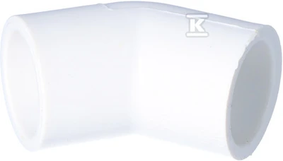 Nibco Alkūnė 417-005, PVC-U, 1/2″x 45°, klijuojamas vidus