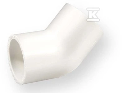 Nibco Alkūnė 417-007, PVC-U, 3/4″x45° klijuojamas vidus