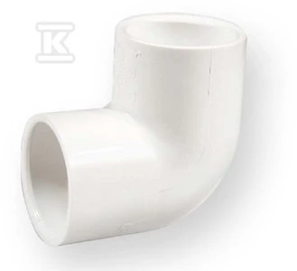 Nibco Alkūnė 406-010, PVC-U, 1″x90°, klijuojamas vidus