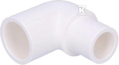 Nibco Alkūnė 409-005, PVC-U, 1/2″x90° klijuojama išorė/vidus
