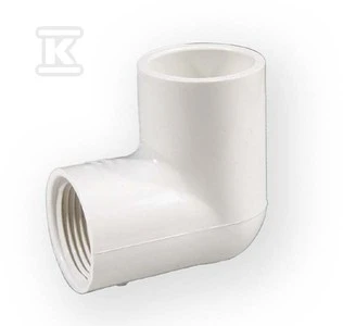 Nibco Alkūnė 406-005, PVC-U, 1/2″ vid. srieg./klij. vid.