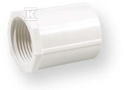 Nibco Mova 435-005, PVC-U, 1/2″ vid. srieg./klij. vidus